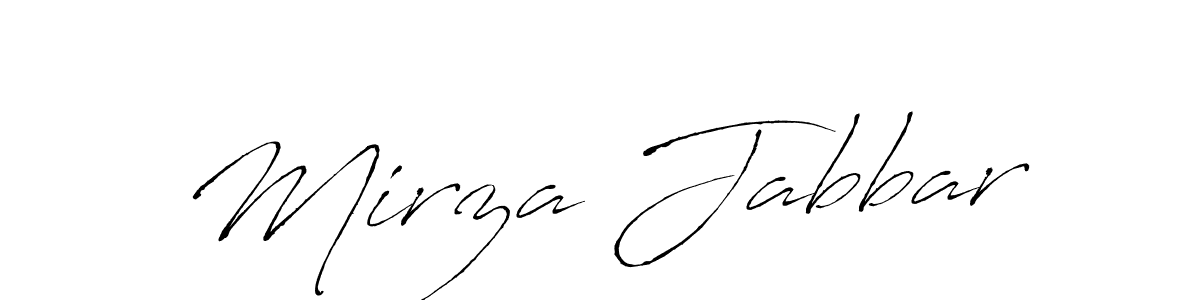 Design your own signature with our free online signature maker. With this signature software, you can create a handwritten (Antro_Vectra) signature for name Mirza Jabbar. Mirza Jabbar signature style 6 images and pictures png