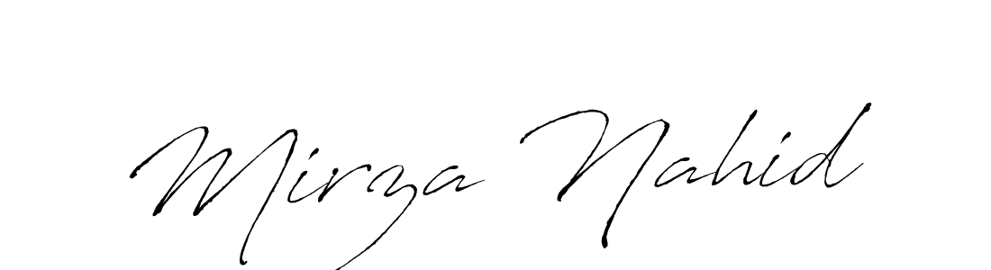 Also we have Mirza Nahid name is the best signature style. Create professional handwritten signature collection using Antro_Vectra autograph style. Mirza Nahid signature style 6 images and pictures png