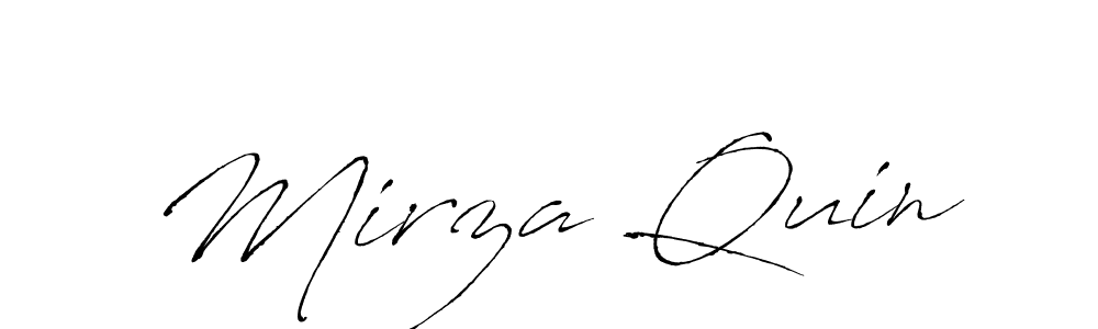 Antro_Vectra is a professional signature style that is perfect for those who want to add a touch of class to their signature. It is also a great choice for those who want to make their signature more unique. Get Mirza Quin name to fancy signature for free. Mirza Quin signature style 6 images and pictures png