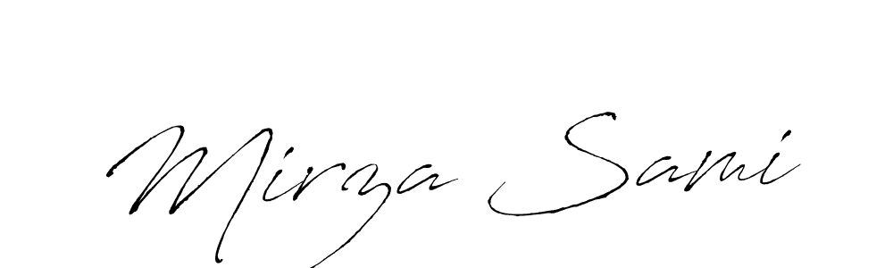 Also You can easily find your signature by using the search form. We will create Mirza Sami name handwritten signature images for you free of cost using Antro_Vectra sign style. Mirza Sami signature style 6 images and pictures png