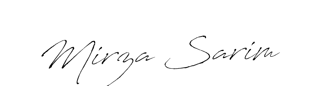 Mirza Sarim stylish signature style. Best Handwritten Sign (Antro_Vectra) for my name. Handwritten Signature Collection Ideas for my name Mirza Sarim. Mirza Sarim signature style 6 images and pictures png