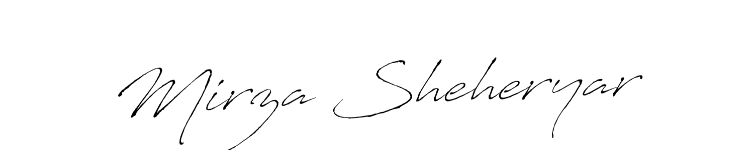 You should practise on your own different ways (Antro_Vectra) to write your name (Mirza Sheheryar) in signature. don't let someone else do it for you. Mirza Sheheryar signature style 6 images and pictures png