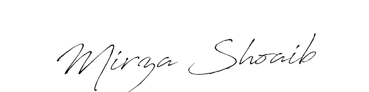 How to make Mirza Shoaib signature? Antro_Vectra is a professional autograph style. Create handwritten signature for Mirza Shoaib name. Mirza Shoaib signature style 6 images and pictures png