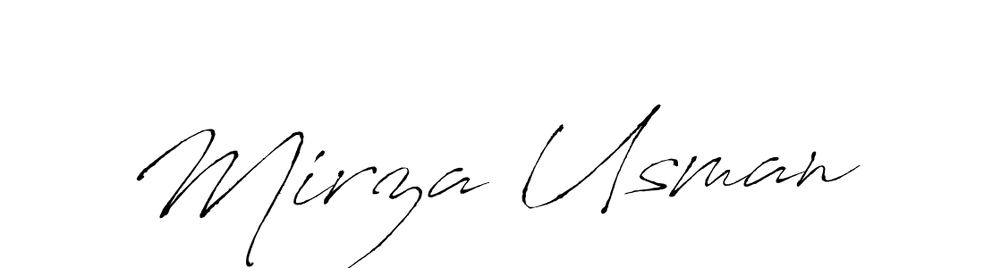 Antro_Vectra is a professional signature style that is perfect for those who want to add a touch of class to their signature. It is also a great choice for those who want to make their signature more unique. Get Mirza Usman name to fancy signature for free. Mirza Usman signature style 6 images and pictures png