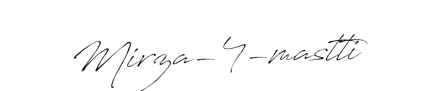 The best way (Antro_Vectra) to make a short signature is to pick only two or three words in your name. The name Mirza-4-mastti include a total of six letters. For converting this name. Mirza-4-mastti signature style 6 images and pictures png