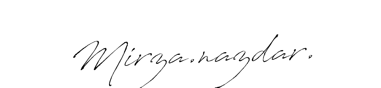 Use a signature maker to create a handwritten signature online. With this signature software, you can design (Antro_Vectra) your own signature for name Mirza.nazdar.. Mirza.nazdar. signature style 6 images and pictures png