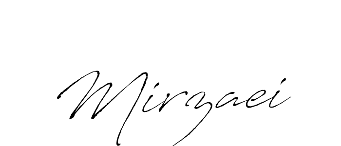 Make a beautiful signature design for name Mirzaei. With this signature (Antro_Vectra) style, you can create a handwritten signature for free. Mirzaei signature style 6 images and pictures png