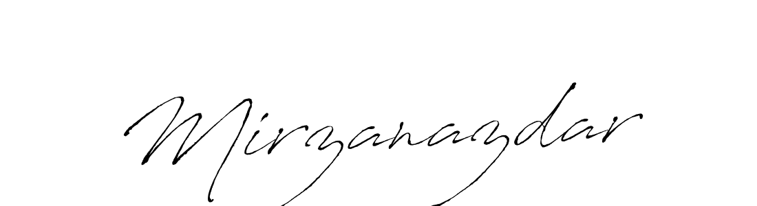 Use a signature maker to create a handwritten signature online. With this signature software, you can design (Antro_Vectra) your own signature for name Mirzanazdar. Mirzanazdar signature style 6 images and pictures png