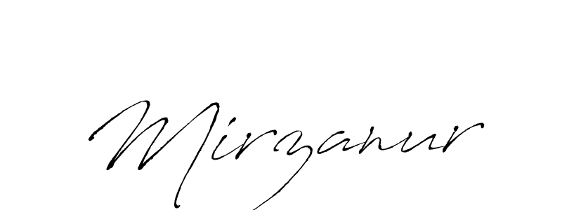 Use a signature maker to create a handwritten signature online. With this signature software, you can design (Antro_Vectra) your own signature for name Mirzanur. Mirzanur signature style 6 images and pictures png