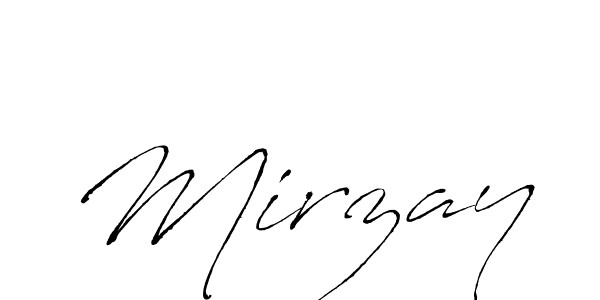 The best way (Antro_Vectra) to make a short signature is to pick only two or three words in your name. The name Mirzay include a total of six letters. For converting this name. Mirzay signature style 6 images and pictures png