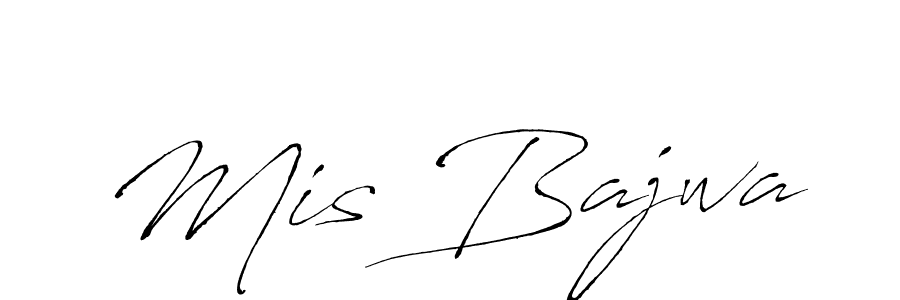 Also we have Mis Bajwa name is the best signature style. Create professional handwritten signature collection using Antro_Vectra autograph style. Mis Bajwa signature style 6 images and pictures png