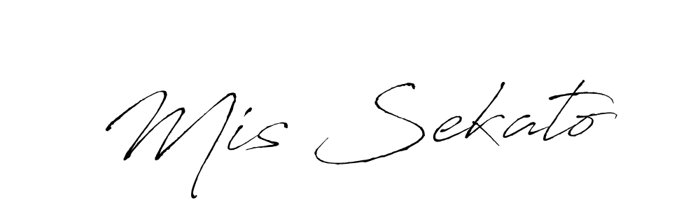 Create a beautiful signature design for name Mis Sekato. With this signature (Antro_Vectra) fonts, you can make a handwritten signature for free. Mis Sekato signature style 6 images and pictures png