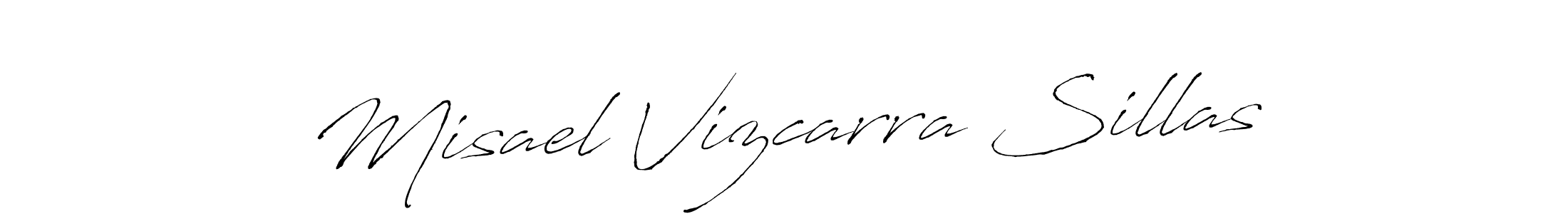 Antro_Vectra is a professional signature style that is perfect for those who want to add a touch of class to their signature. It is also a great choice for those who want to make their signature more unique. Get Misael Vizcarra Sillas name to fancy signature for free. Misael Vizcarra Sillas signature style 6 images and pictures png