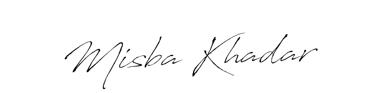 Use a signature maker to create a handwritten signature online. With this signature software, you can design (Antro_Vectra) your own signature for name Misba Khadar. Misba Khadar signature style 6 images and pictures png