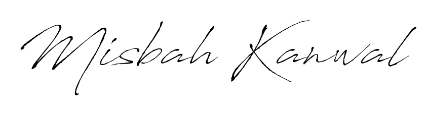 This is the best signature style for the Misbah Kanwal name. Also you like these signature font (Antro_Vectra). Mix name signature. Misbah Kanwal signature style 6 images and pictures png