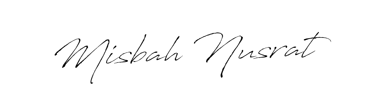 Design your own signature with our free online signature maker. With this signature software, you can create a handwritten (Antro_Vectra) signature for name Misbah Nusrat. Misbah Nusrat signature style 6 images and pictures png