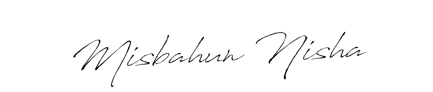 You should practise on your own different ways (Antro_Vectra) to write your name (Misbahun Nisha) in signature. don't let someone else do it for you. Misbahun Nisha signature style 6 images and pictures png