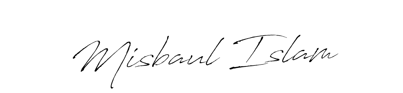 Create a beautiful signature design for name Misbaul Islam. With this signature (Antro_Vectra) fonts, you can make a handwritten signature for free. Misbaul Islam signature style 6 images and pictures png