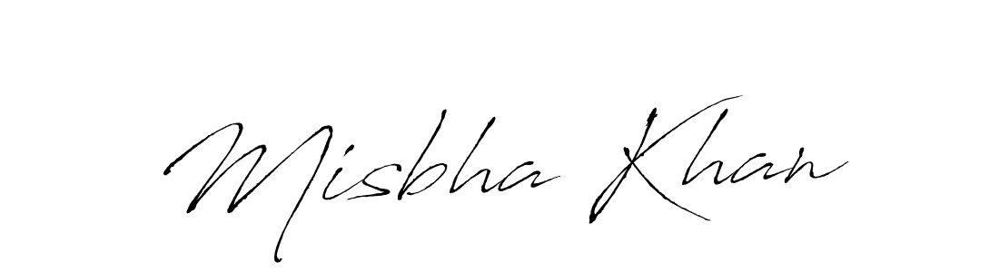 Create a beautiful signature design for name Misbha Khan. With this signature (Antro_Vectra) fonts, you can make a handwritten signature for free. Misbha Khan signature style 6 images and pictures png