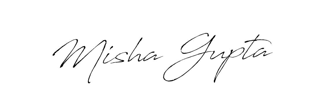 Misha Gupta stylish signature style. Best Handwritten Sign (Antro_Vectra) for my name. Handwritten Signature Collection Ideas for my name Misha Gupta. Misha Gupta signature style 6 images and pictures png