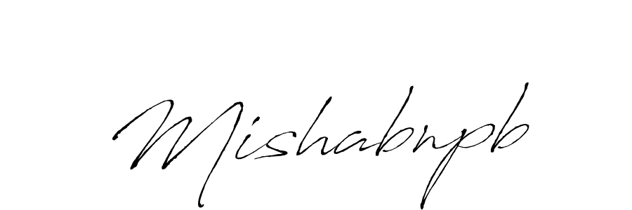 Create a beautiful signature design for name Mishabnpb. With this signature (Antro_Vectra) fonts, you can make a handwritten signature for free. Mishabnpb signature style 6 images and pictures png
