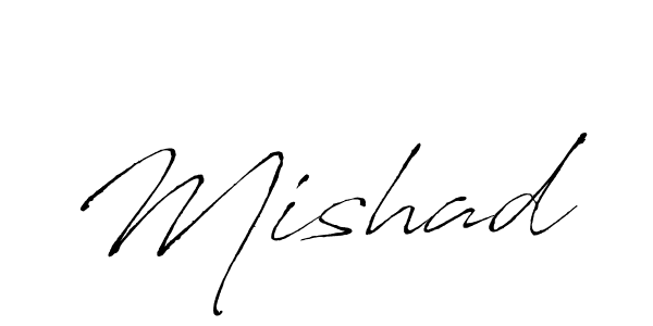 How to make Mishad name signature. Use Antro_Vectra style for creating short signs online. This is the latest handwritten sign. Mishad signature style 6 images and pictures png