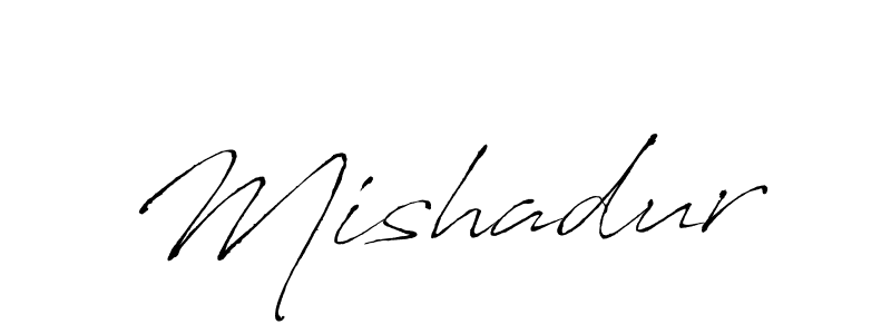 The best way (Antro_Vectra) to make a short signature is to pick only two or three words in your name. The name Mishadur include a total of six letters. For converting this name. Mishadur signature style 6 images and pictures png