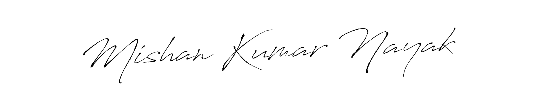 How to make Mishan Kumar Nayak name signature. Use Antro_Vectra style for creating short signs online. This is the latest handwritten sign. Mishan Kumar Nayak signature style 6 images and pictures png