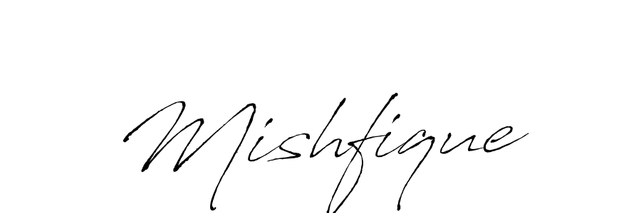 How to make Mishfique signature? Antro_Vectra is a professional autograph style. Create handwritten signature for Mishfique name. Mishfique signature style 6 images and pictures png