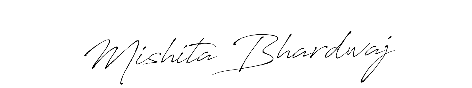 Create a beautiful signature design for name Mishita Bhardwaj. With this signature (Antro_Vectra) fonts, you can make a handwritten signature for free. Mishita Bhardwaj signature style 6 images and pictures png