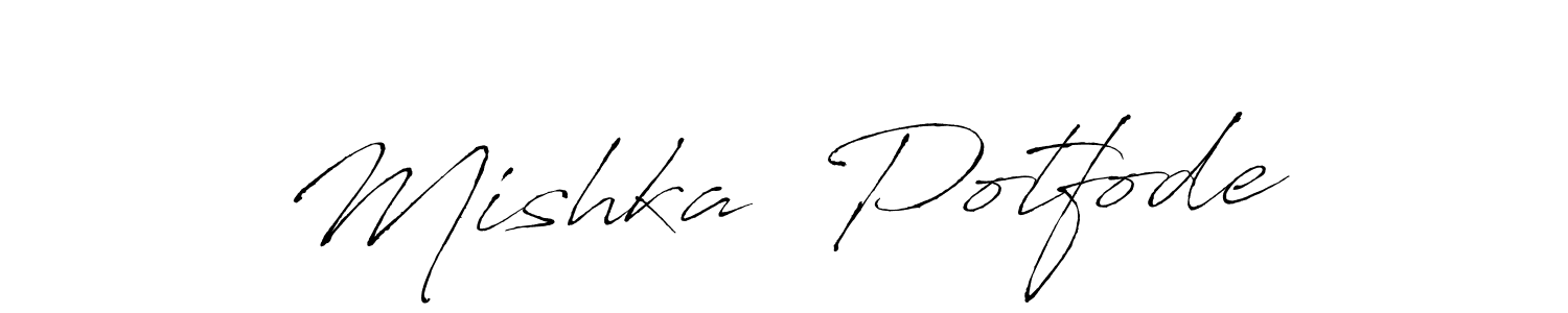 Mishka  Potfode stylish signature style. Best Handwritten Sign (Antro_Vectra) for my name. Handwritten Signature Collection Ideas for my name Mishka  Potfode. Mishka  Potfode signature style 6 images and pictures png
