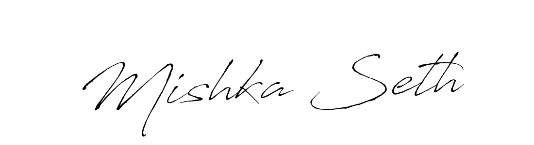 Similarly Antro_Vectra is the best handwritten signature design. Signature creator online .You can use it as an online autograph creator for name Mishka Seth. Mishka Seth signature style 6 images and pictures png
