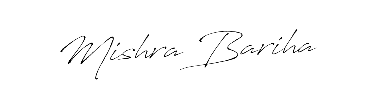 Antro_Vectra is a professional signature style that is perfect for those who want to add a touch of class to their signature. It is also a great choice for those who want to make their signature more unique. Get Mishra Bariha name to fancy signature for free. Mishra Bariha signature style 6 images and pictures png