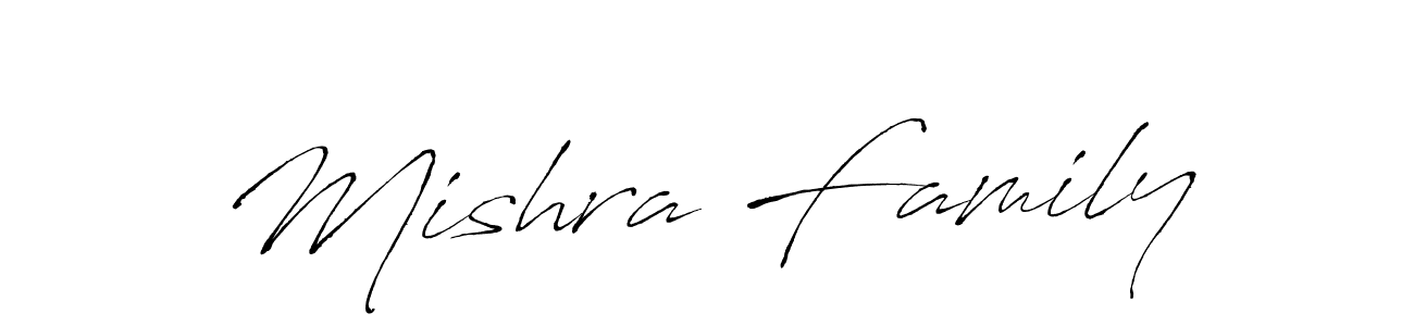 Design your own signature with our free online signature maker. With this signature software, you can create a handwritten (Antro_Vectra) signature for name Mishra Family. Mishra Family signature style 6 images and pictures png