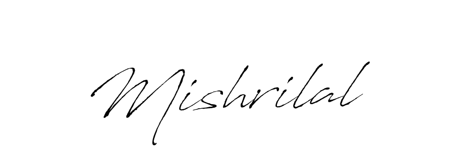 Design your own signature with our free online signature maker. With this signature software, you can create a handwritten (Antro_Vectra) signature for name Mishrilal. Mishrilal signature style 6 images and pictures png