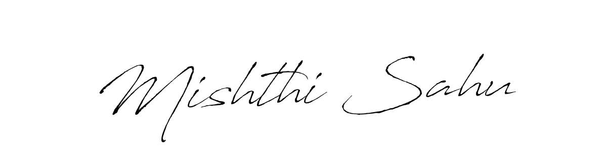 How to make Mishthi Sahu signature? Antro_Vectra is a professional autograph style. Create handwritten signature for Mishthi Sahu name. Mishthi Sahu signature style 6 images and pictures png