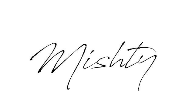 The best way (Antro_Vectra) to make a short signature is to pick only two or three words in your name. The name Mishty include a total of six letters. For converting this name. Mishty signature style 6 images and pictures png