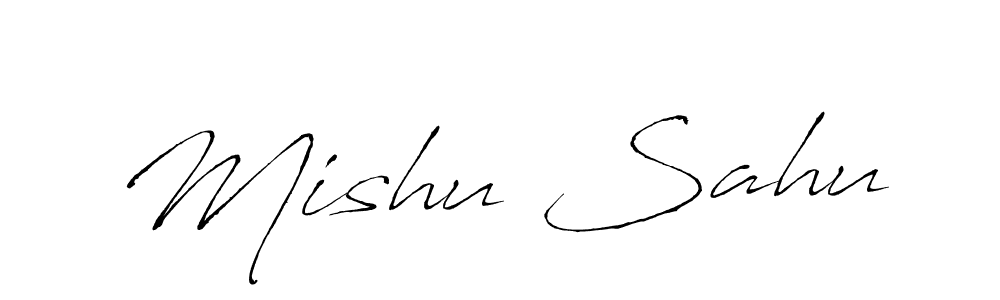 How to make Mishu Sahu signature? Antro_Vectra is a professional autograph style. Create handwritten signature for Mishu Sahu name. Mishu Sahu signature style 6 images and pictures png