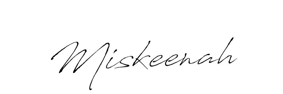 How to make Miskeenah name signature. Use Antro_Vectra style for creating short signs online. This is the latest handwritten sign. Miskeenah signature style 6 images and pictures png