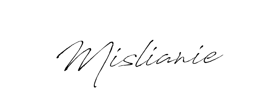 Create a beautiful signature design for name Mislianie. With this signature (Antro_Vectra) fonts, you can make a handwritten signature for free. Mislianie signature style 6 images and pictures png