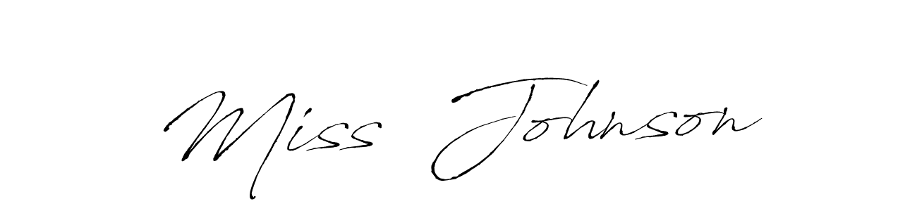 You should practise on your own different ways (Antro_Vectra) to write your name (Miss  Johnson) in signature. don't let someone else do it for you. Miss  Johnson signature style 6 images and pictures png