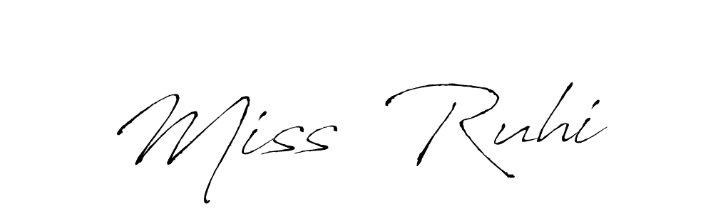 How to make Miss  Ruhi signature? Antro_Vectra is a professional autograph style. Create handwritten signature for Miss  Ruhi name. Miss  Ruhi signature style 6 images and pictures png