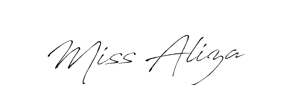 How to make Miss Aliza signature? Antro_Vectra is a professional autograph style. Create handwritten signature for Miss Aliza name. Miss Aliza signature style 6 images and pictures png