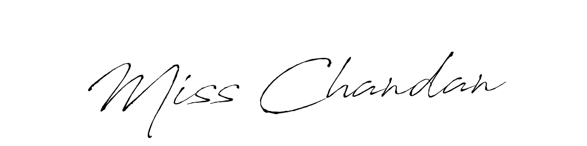 Also we have Miss Chandan name is the best signature style. Create professional handwritten signature collection using Antro_Vectra autograph style. Miss Chandan signature style 6 images and pictures png