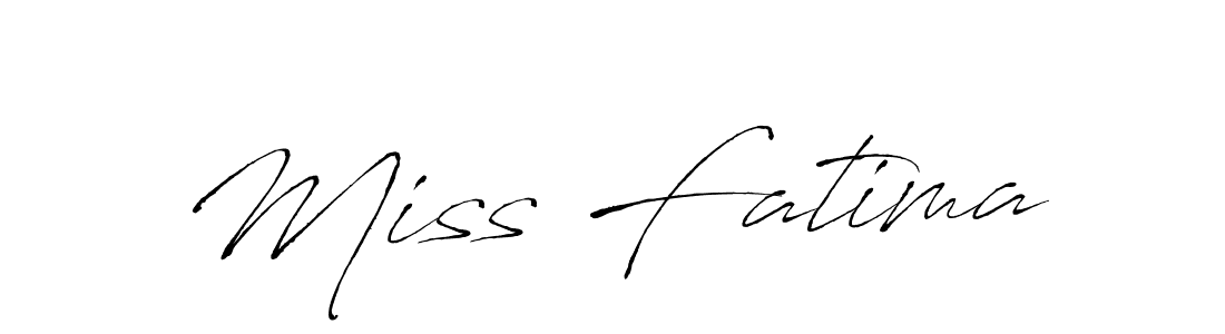 Use a signature maker to create a handwritten signature online. With this signature software, you can design (Antro_Vectra) your own signature for name Miss Fatima. Miss Fatima signature style 6 images and pictures png