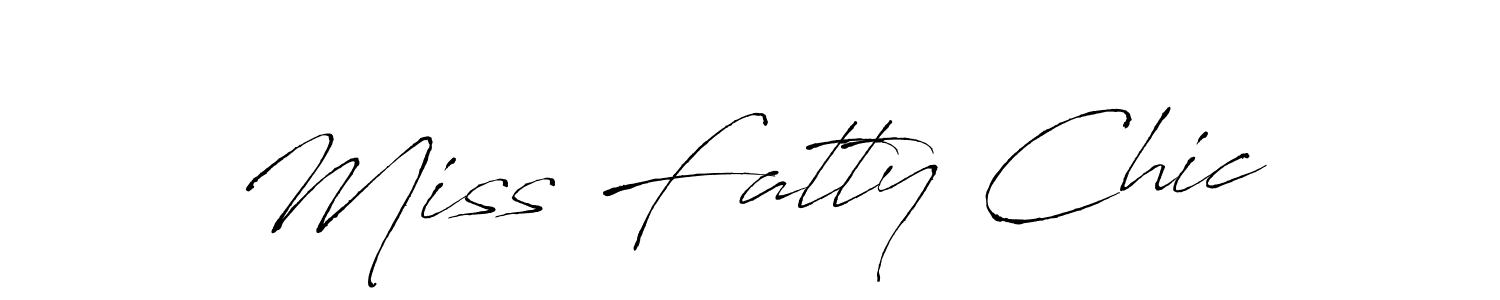 Design your own signature with our free online signature maker. With this signature software, you can create a handwritten (Antro_Vectra) signature for name Miss Fatty Chic. Miss Fatty Chic signature style 6 images and pictures png