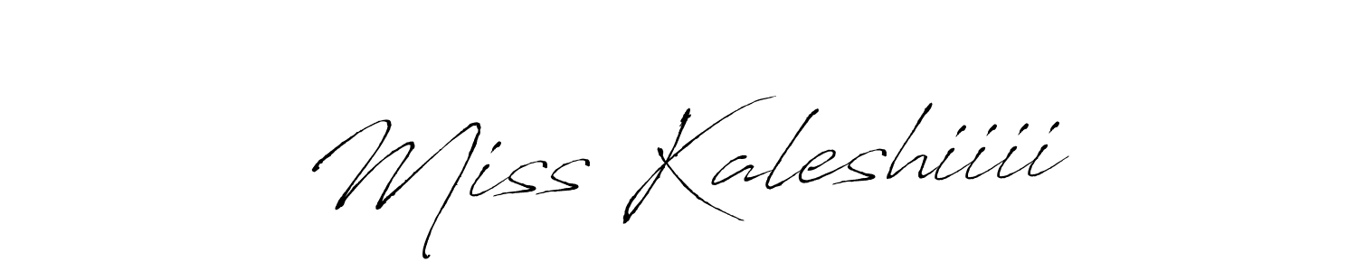 Use a signature maker to create a handwritten signature online. With this signature software, you can design (Antro_Vectra) your own signature for name Miss Kaleshiiii. Miss Kaleshiiii signature style 6 images and pictures png