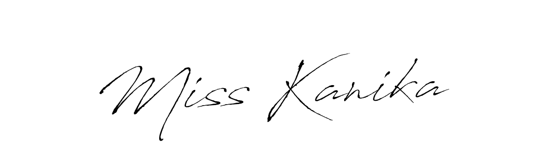 Also we have Miss Kanika name is the best signature style. Create professional handwritten signature collection using Antro_Vectra autograph style. Miss Kanika signature style 6 images and pictures png