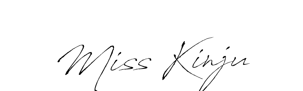 Create a beautiful signature design for name Miss Kinju. With this signature (Antro_Vectra) fonts, you can make a handwritten signature for free. Miss Kinju signature style 6 images and pictures png