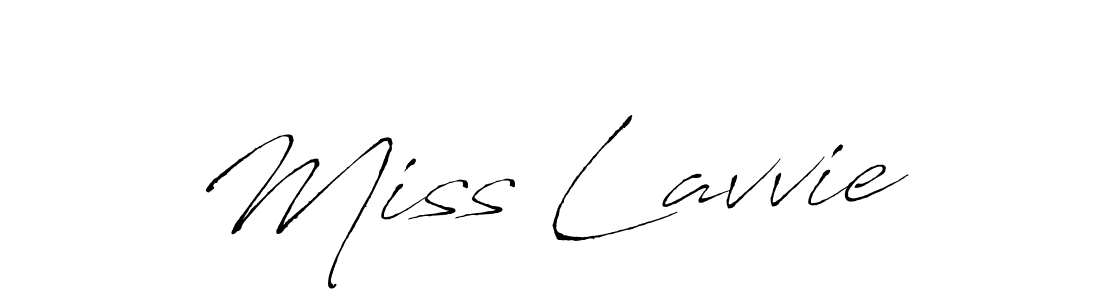 Use a signature maker to create a handwritten signature online. With this signature software, you can design (Antro_Vectra) your own signature for name Miss Lavvie. Miss Lavvie signature style 6 images and pictures png
